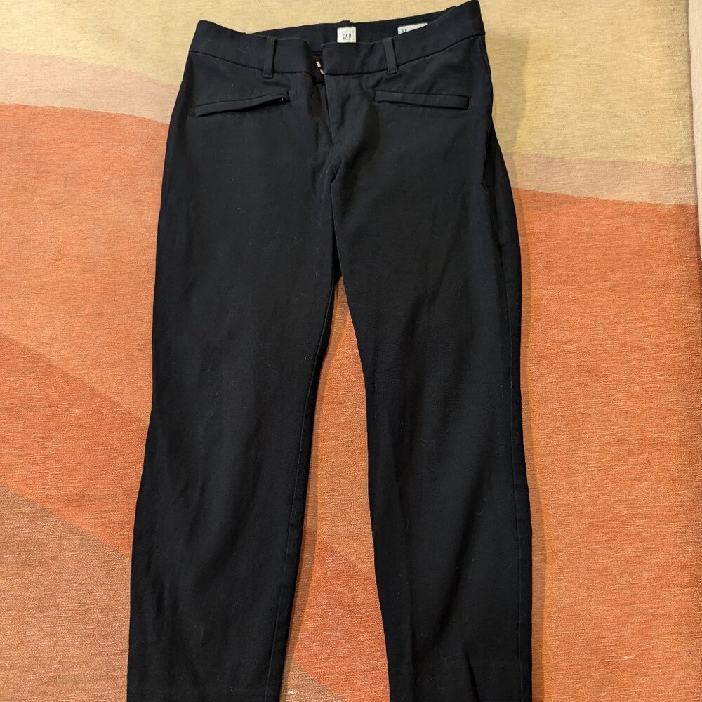 Elegant Black Crop Pants 6 PETITE